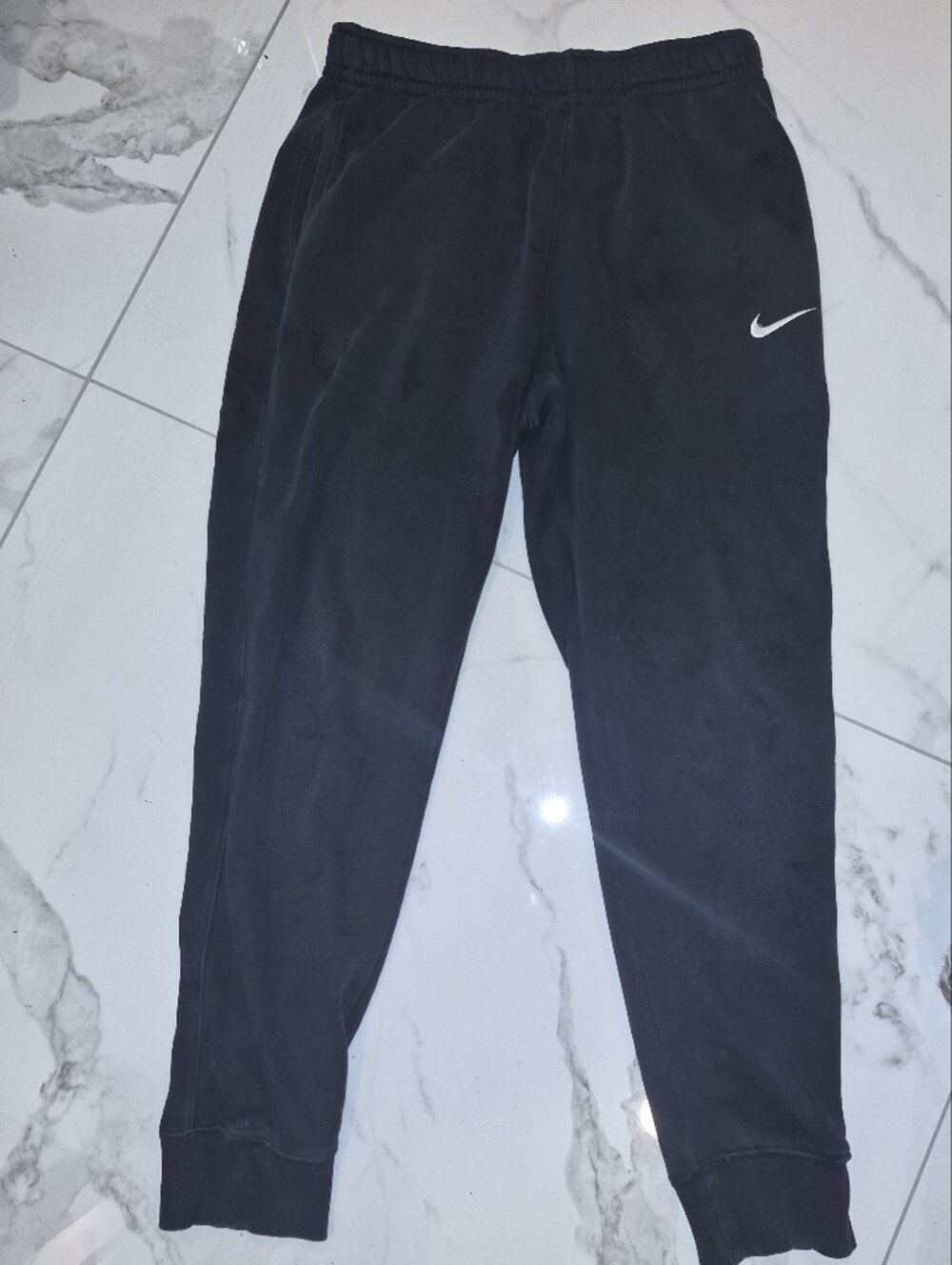 Nike Club Fleece Training Black Joggers with White Swoosh